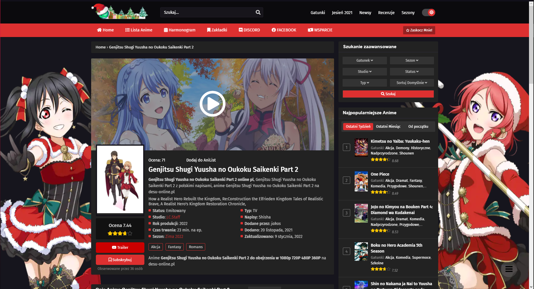  Najlepsza strona z anime online pl! Anime z
