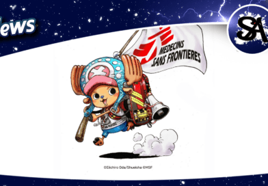 Chopper biegnie w koszulce i z flagą z logo MSF, a na szyi ma stetoskop. Na plecach dźwiga plecak medyczny wzorowany na tych używanych przez pracowników MSF. W nakładce News.